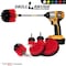 Drill Brush Power Scrubber By Useful Products 7 in W 5 in L Brush, Red R-542OMS-2L-7X-QC-DB - alternate 3